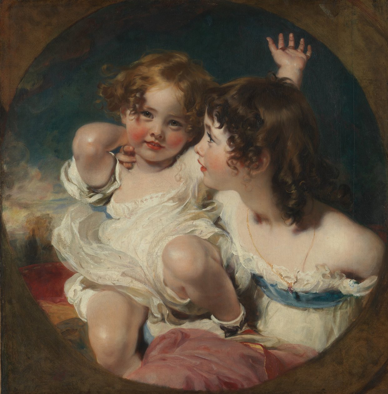Calmady Children（Emily，1818-1906，和Laura Anne，1820-94），1823年 作者 托马斯·劳伦斯