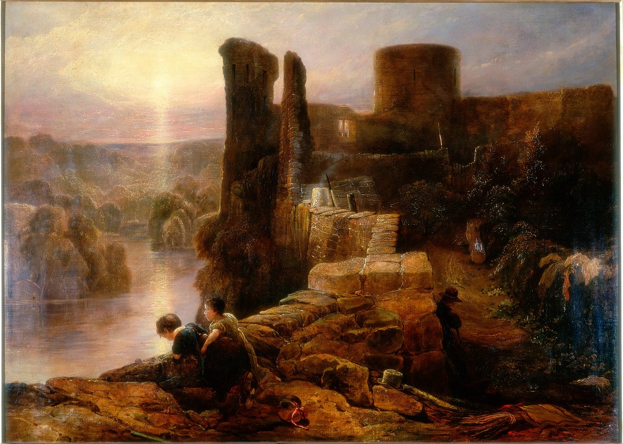 巴纳德城堡，达勒姆郡，c.1826 作者 托马斯·迈尔斯·理查森