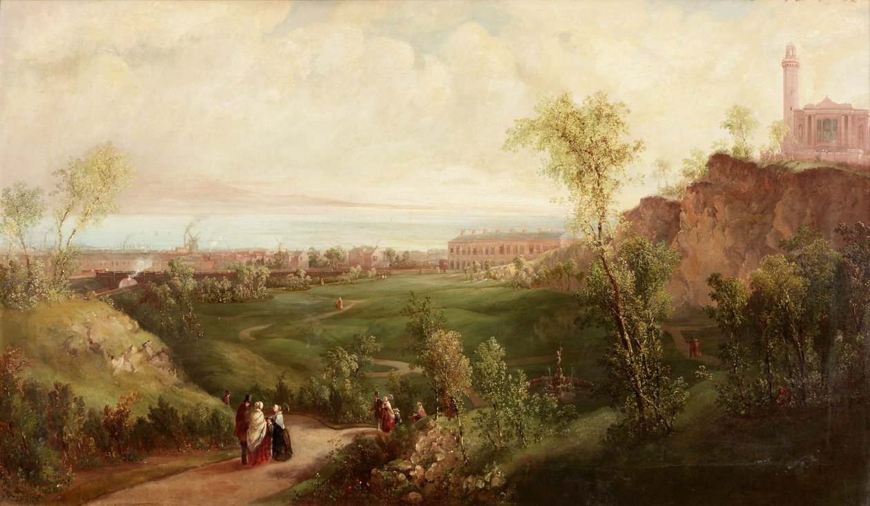 The Old Leith Walk，爱丁堡，1840-45 作者 托马斯·迈尔斯·理查森