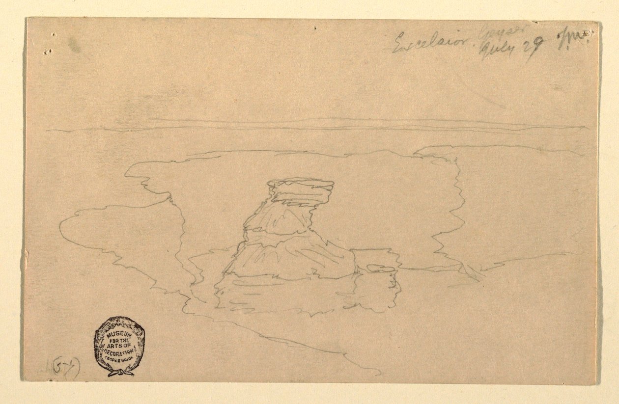 绘画，间歇泉，Excelsior，黄石公园，1892年7月29日 作者 托马斯·莫兰
