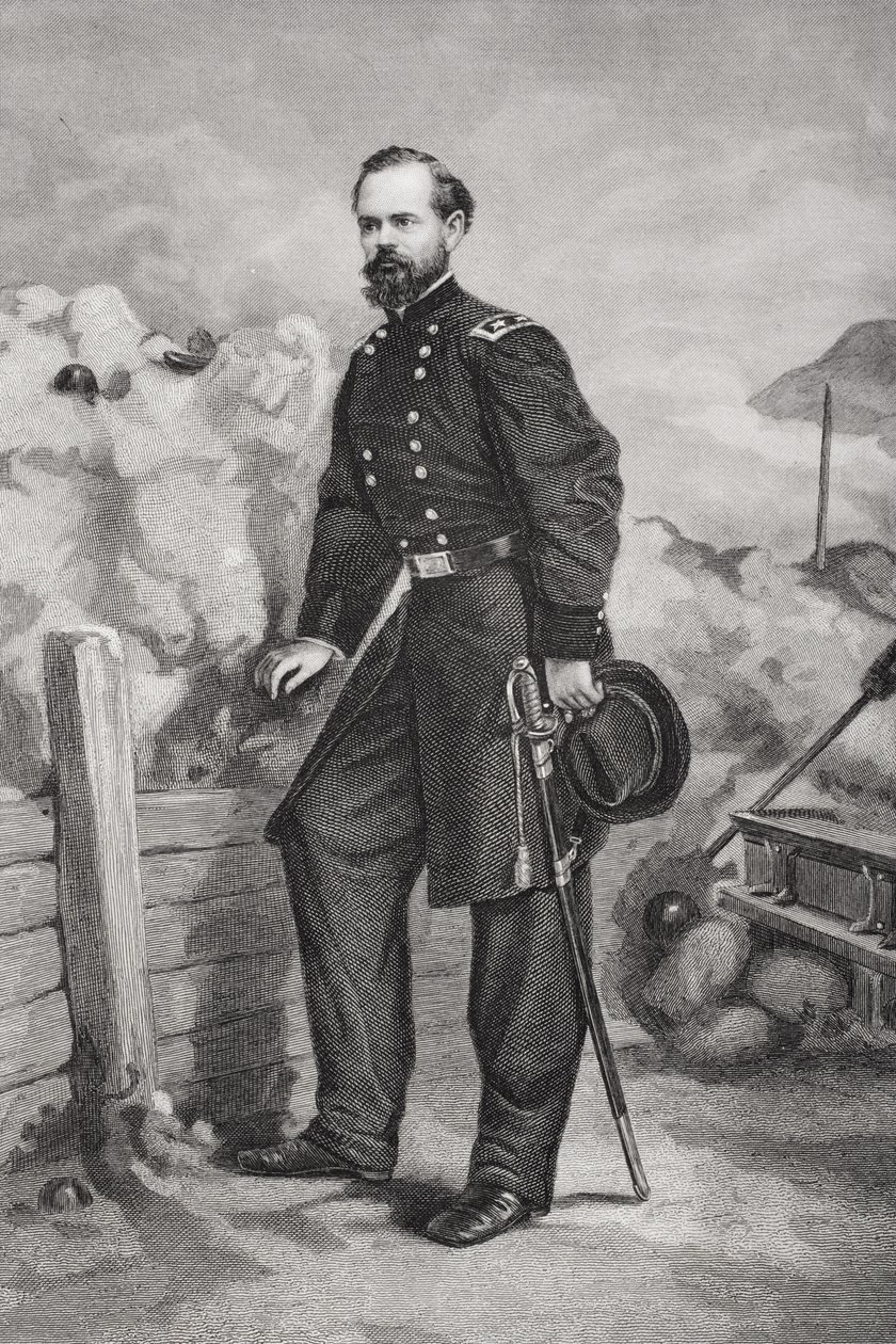 James Birdseye McPherson将军的肖像（1828-64） 作者 托马斯·纳斯特
