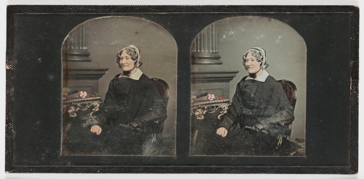 一名老妇的肖像，c.1855（daguerreotype） 作者 托马斯·理查德·威廉姆斯