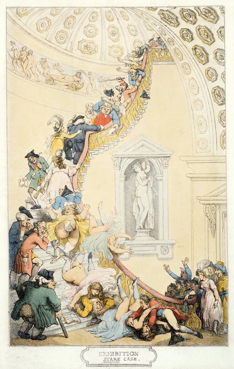 展览凝视案例，c.1800（彩色蚀刻） 作者 托马斯·罗兰森