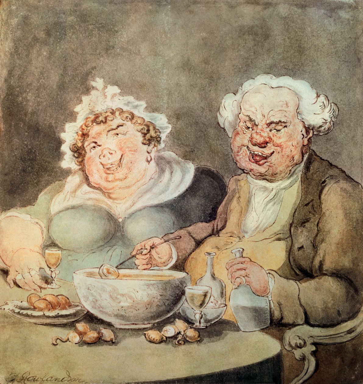 Gluttons，c.1800-05 作者 托马斯·罗兰森