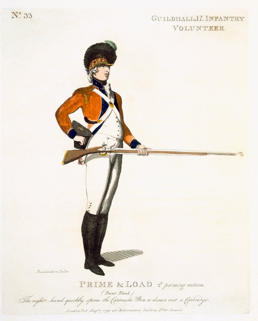 Guildhall Light Infantry志愿者，来自伦敦和环境的忠诚志愿者，3398年 作者 托马斯·罗兰森
