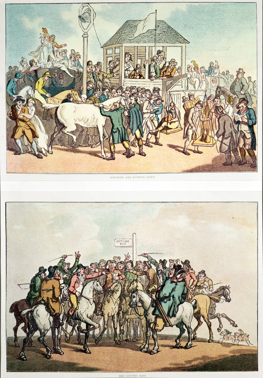 &39;权衡和贬低&39;和&39;投注帖&39;，c.1789 作者 托马斯·罗兰森
