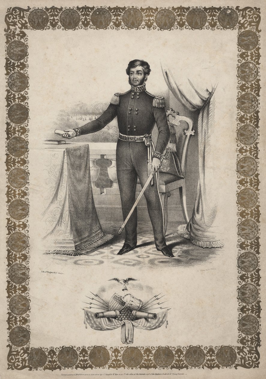 乔治·卡德瓦拉德将军，1846年 作者 托马斯·瓦格纳