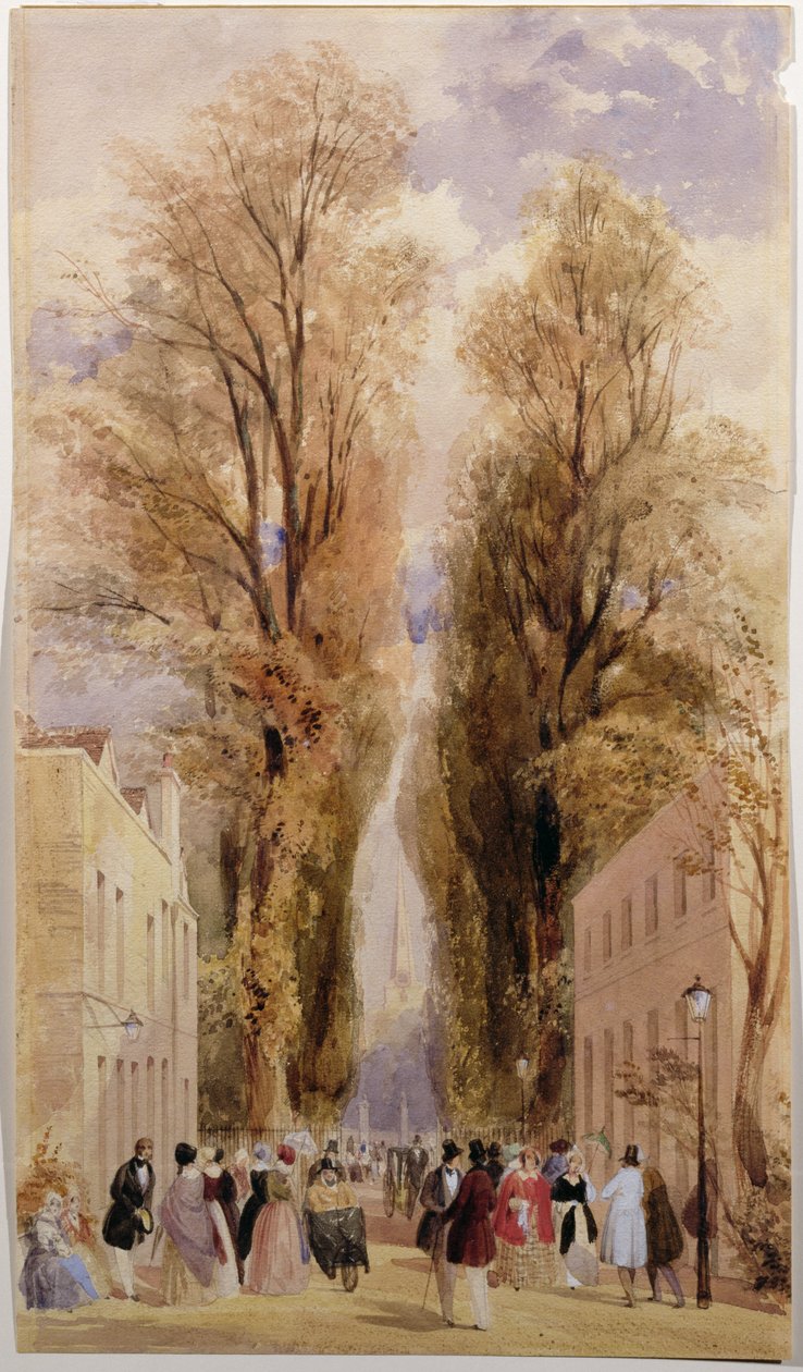 The Old Well Walk，Cheltenham，1840 作者 托马斯·肖特男孩