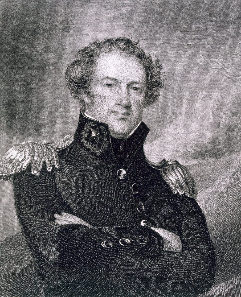 亚历山大·马科姆少将（1782-1842），由James Barton Longacre（1794-1869）雕刻 作者 托马斯·萨利