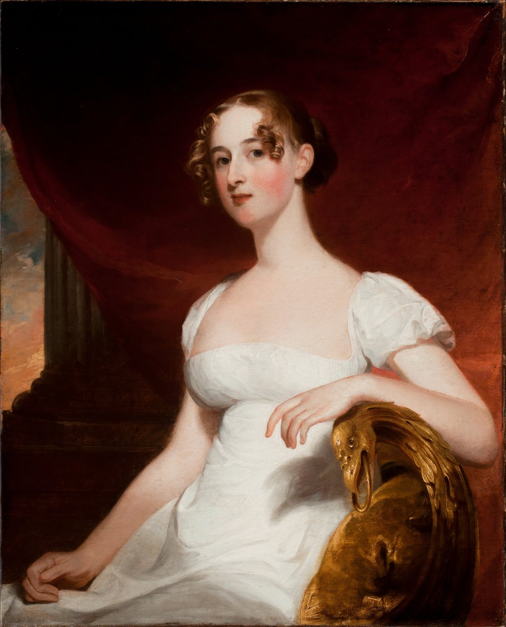 Margaret Siddons Kintzing的肖像，1812年 作者 托马斯·萨利