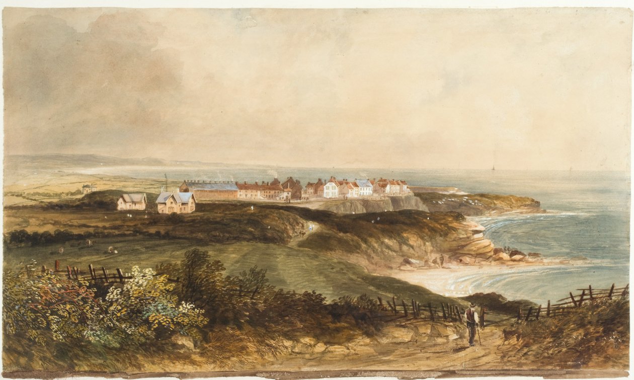 Cullercoats（身体颜色，铅笔和纸上的卫生纸） 作者 托马斯·索普