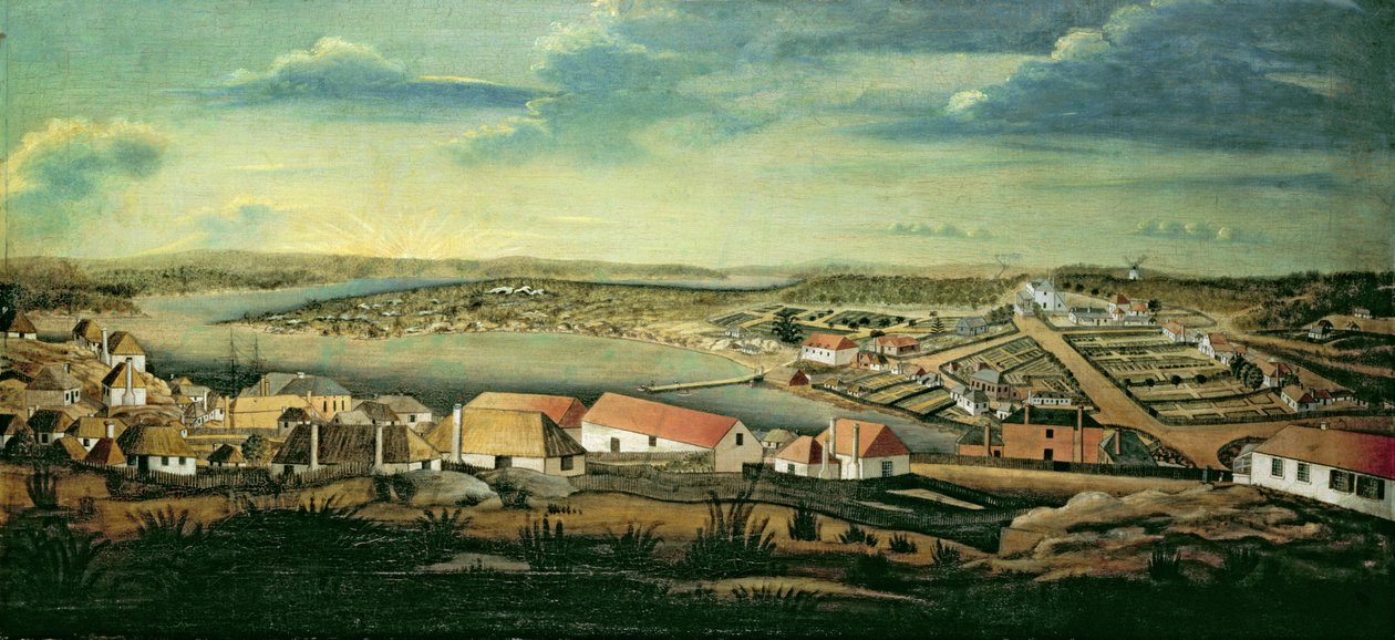 悉尼，新南威尔士州首府，c.1800 作者 托马斯·沃特林