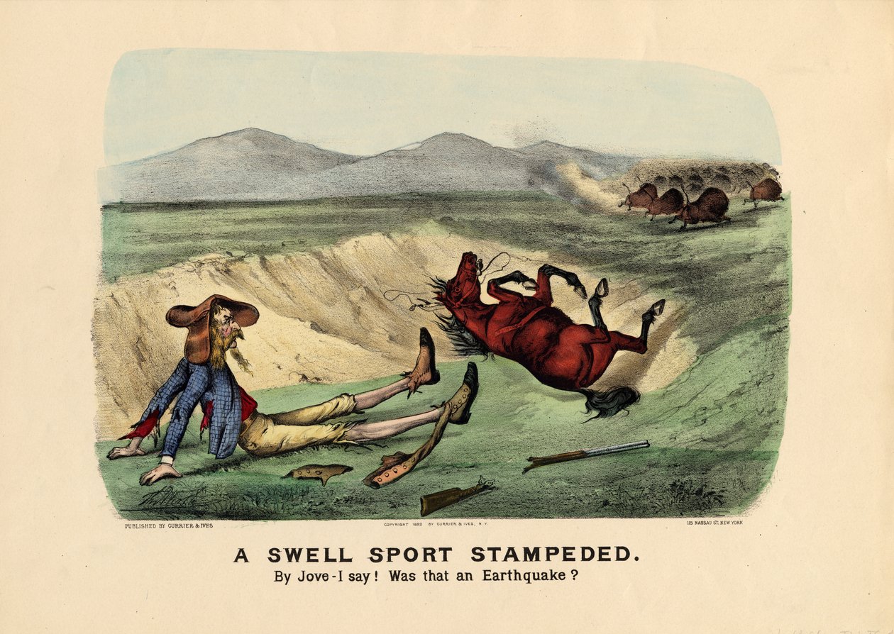 一个膨胀的运动冲压，酒吧。作者：Currier und Ives，1882年 作者 托马斯·沃思