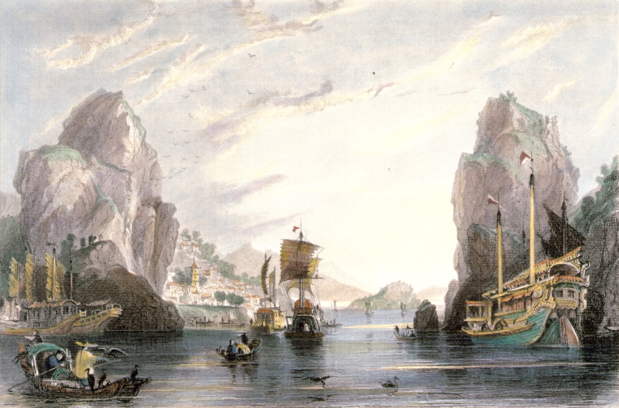 石门，或摇滚盖茨，1850年 作者 托马斯·阿隆