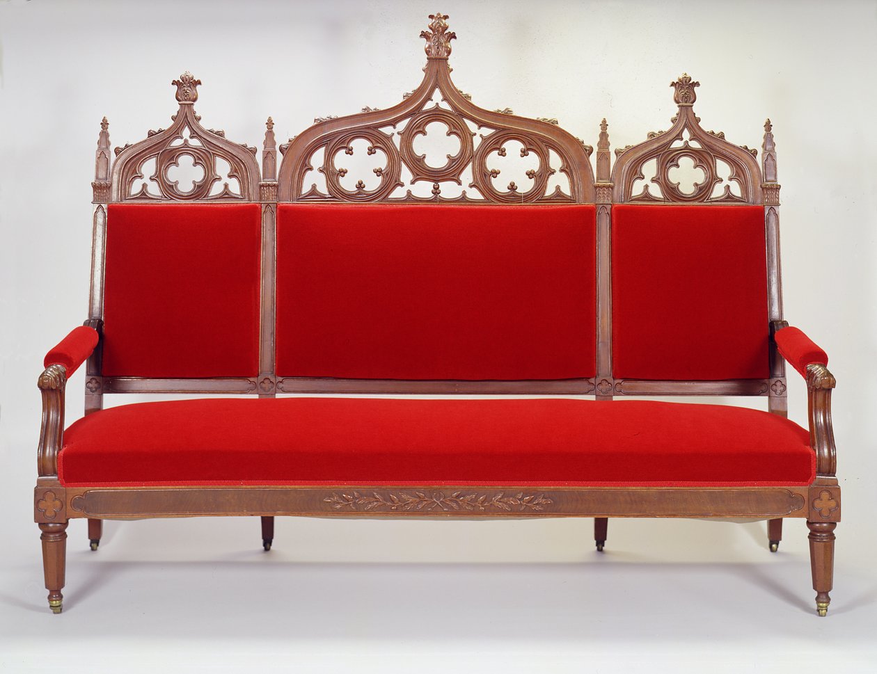 Settee，来自纽约布鲁克林，1846-47（黑胡桃） 作者 托马斯·阿特尔。去布鲁克斯