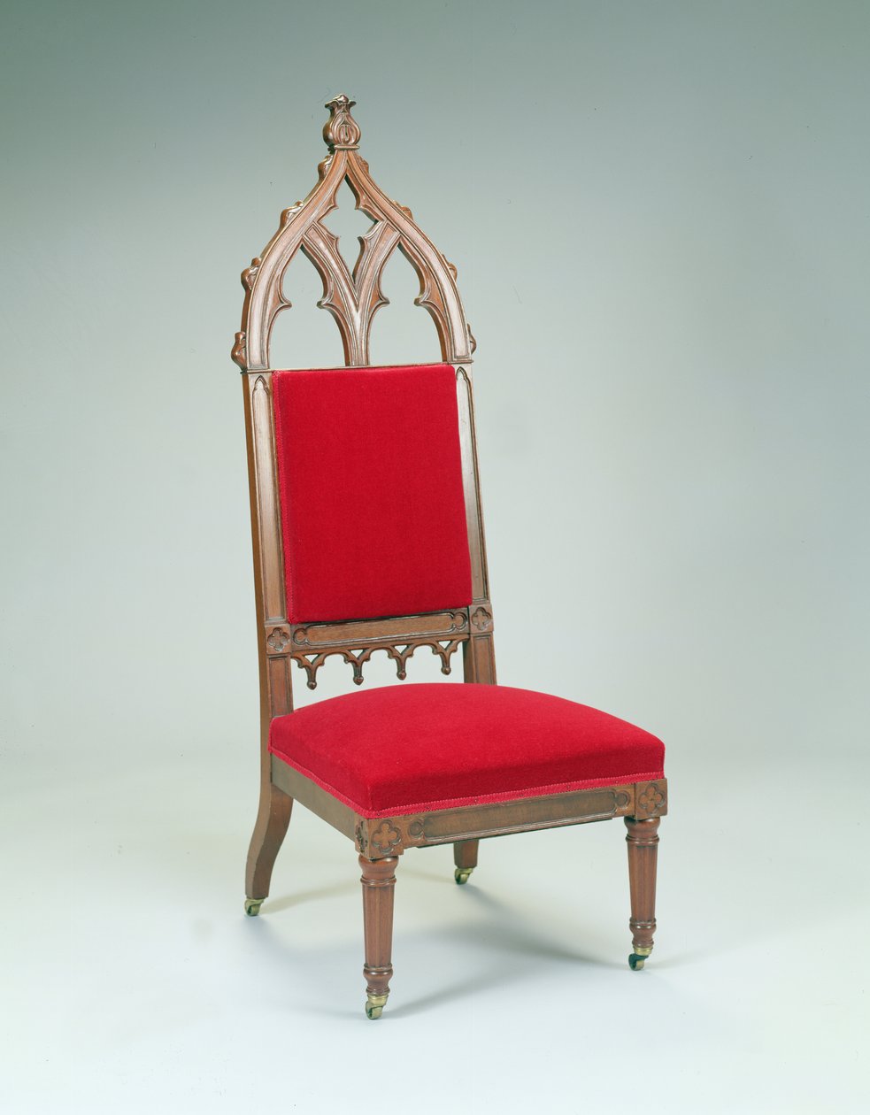 侧椅，来自布鲁克林，纽约，1846-47（黑胡桃） 作者 托马斯·阿特尔。去布鲁克斯