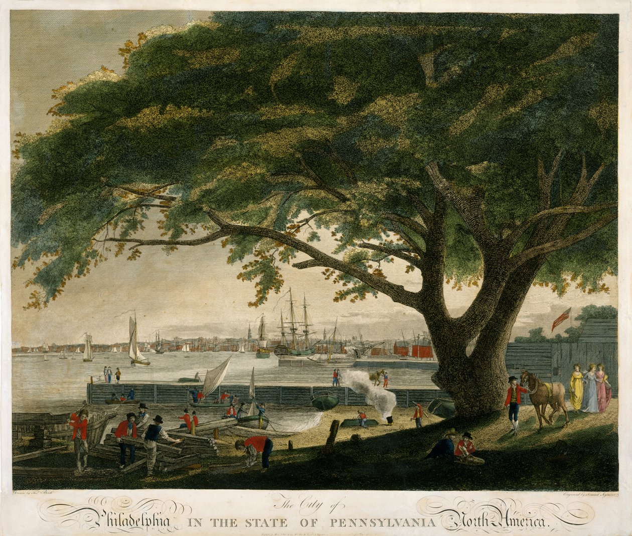 The City of Philadelphia in the State of Pennsylvania, North America 作者 托马斯（之后）桦木