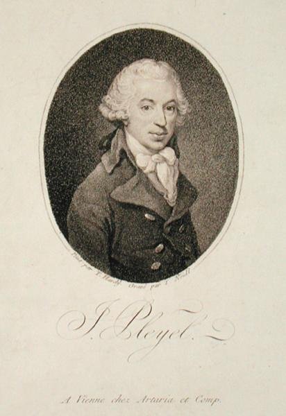 伊尼亚斯-普莱尔（1757-1831）的肖像，由约翰-约瑟夫-奈德尔（1776-1832）雕刻。 作者 托马斯（后）哈代