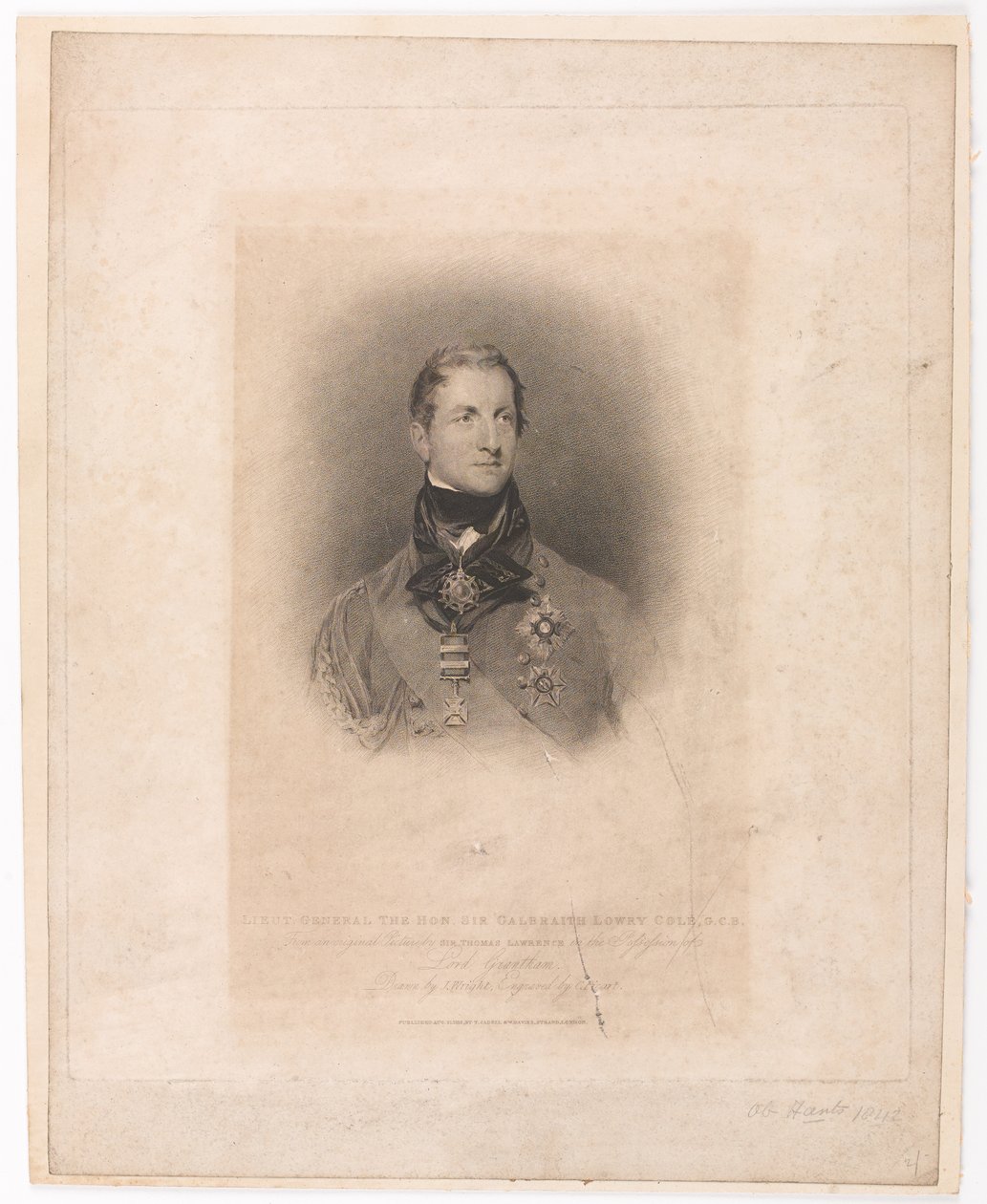 Lieut General The Hon Sir Galbraith Lowry Cole GCB 作者 托马斯（后）劳伦斯