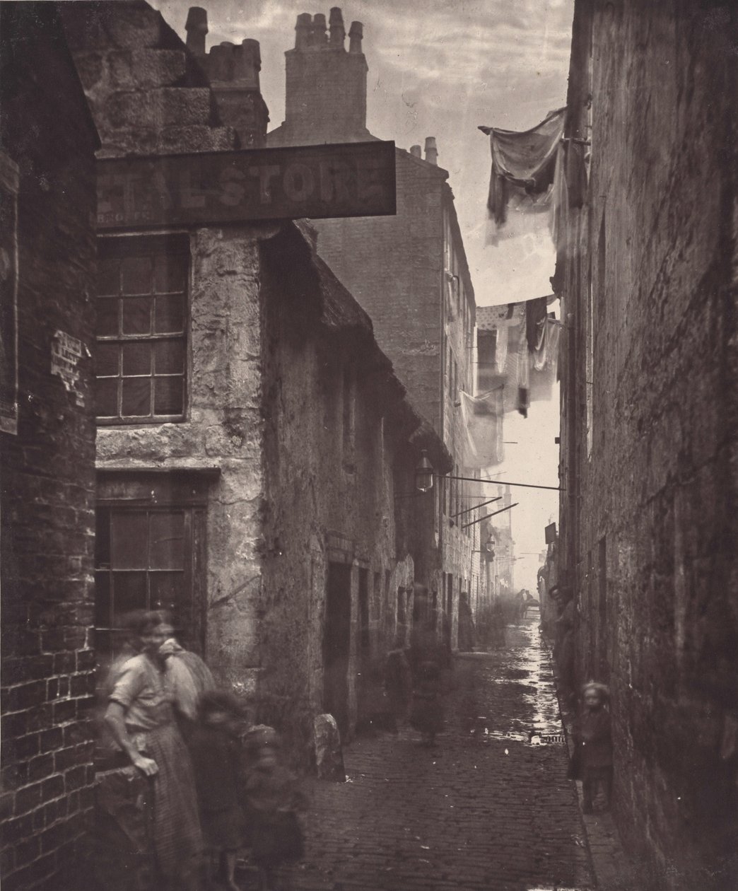 1868-1871 年，高街附近的老维内尔（照片） 作者 托马斯·安南