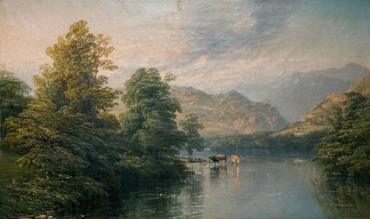 Ullswater From Pooley Bridge, 1847年。 作者 托马斯·贝克