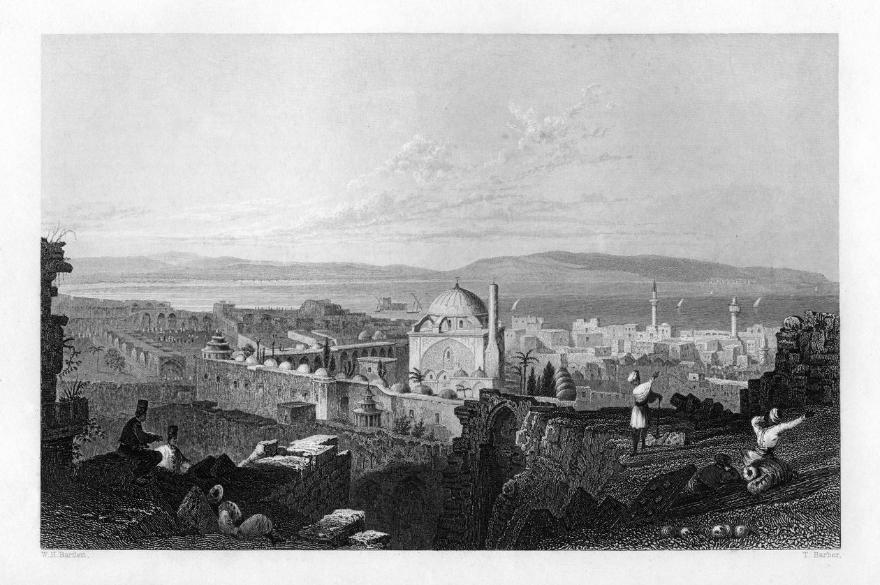 以色列圣让·德克雷（St Jean DAcre），1841年。 作者 托马斯·巴伯