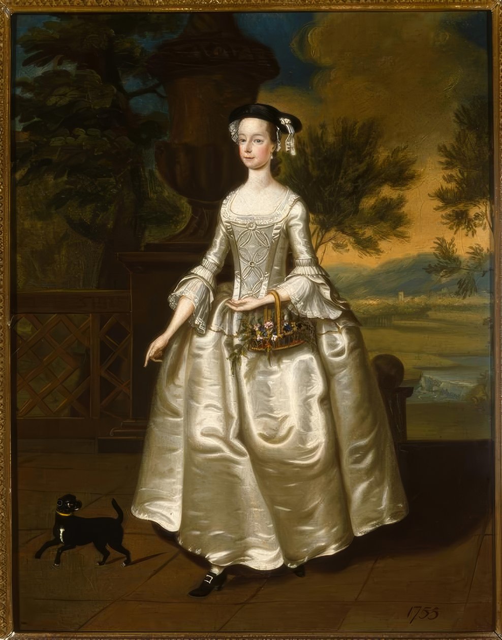 托马斯·巴德威尔（Thomas Bardwell），《玛丽·乔德雷尔肖像》 -绘画，1755年 作者 托马斯·巴德威尔