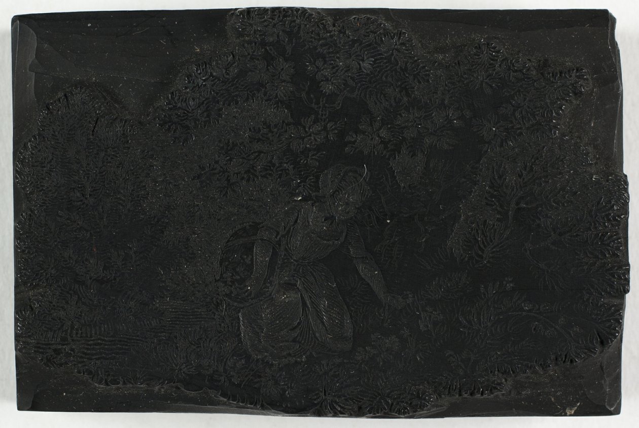 采花女木刻版画 作者 托马斯·贝威克