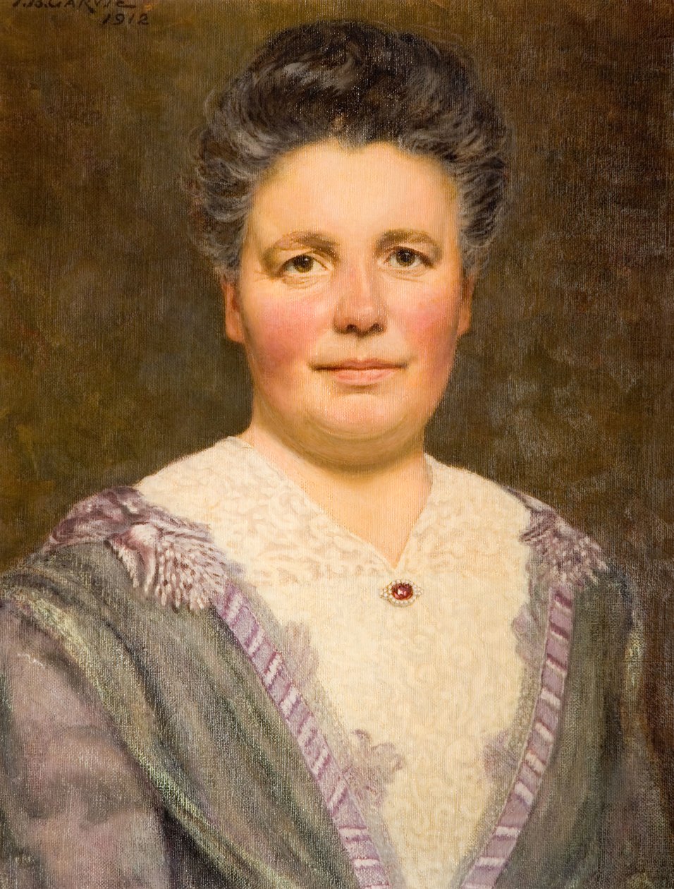 Geraldine Cadbury Nee Southall的肖像，1912年。 作者 托马斯·鲍曼·加维