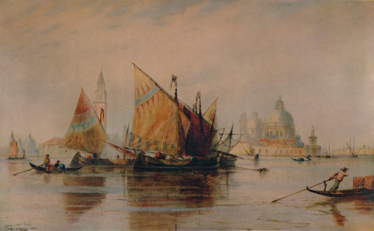 圣玛丽亚·德拉礼炮，威尼斯，1880年，1935年 作者 托马斯·布什·哈迪