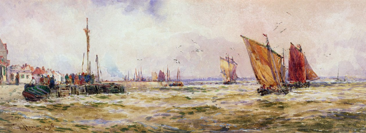 海港，1896年 作者 托马斯·布什·哈迪