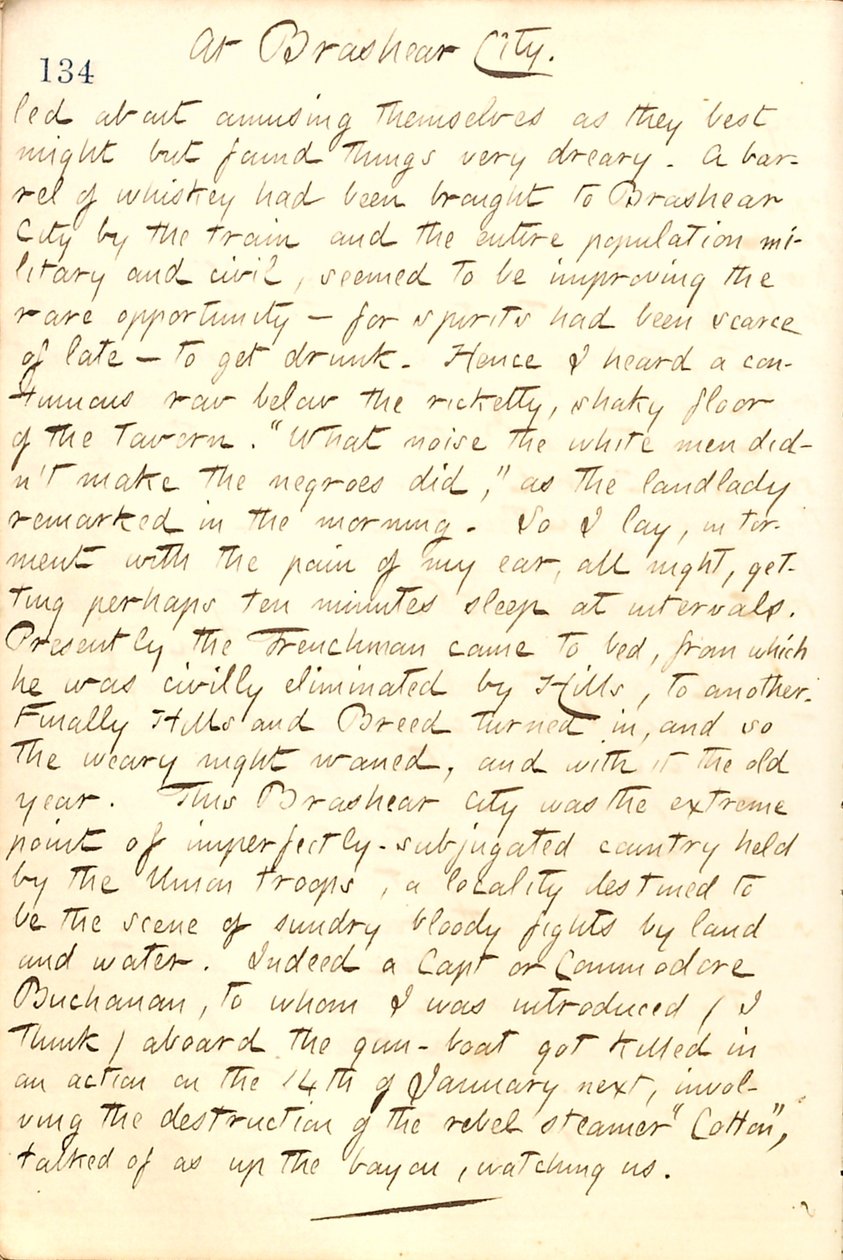 托马斯-巴特勒-冈恩日记--第21卷，第148页，1862年12月31日 作者 托马斯·巴特勒·冈恩