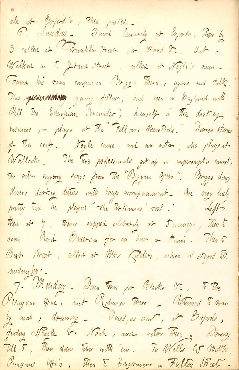 托马斯-巴特勒-冈恩日记--第五卷，第164页，1853年3月5日至7日 作者 托马斯·巴特勒·冈恩