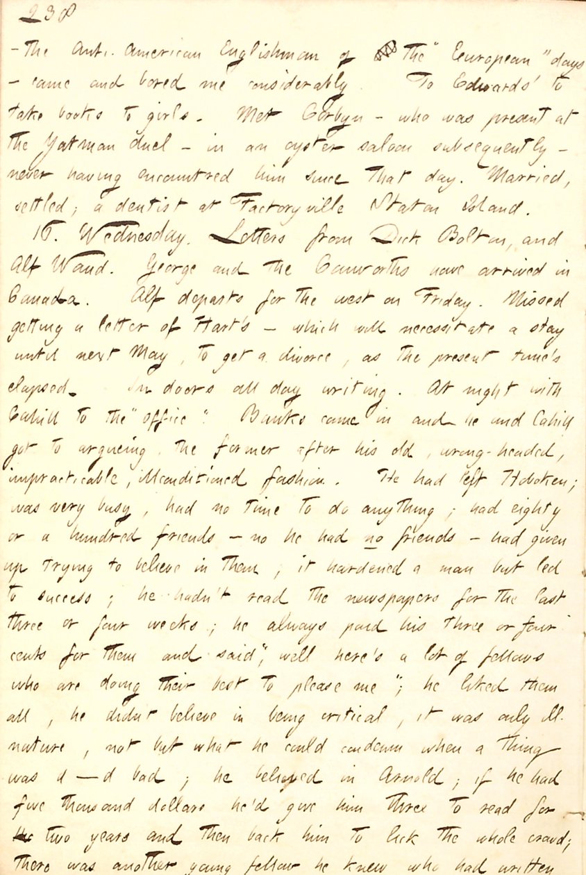 托马斯-巴特勒-冈恩日记--第8卷，第227页，1857年9月15-16日 作者 托马斯·巴特勒·冈恩