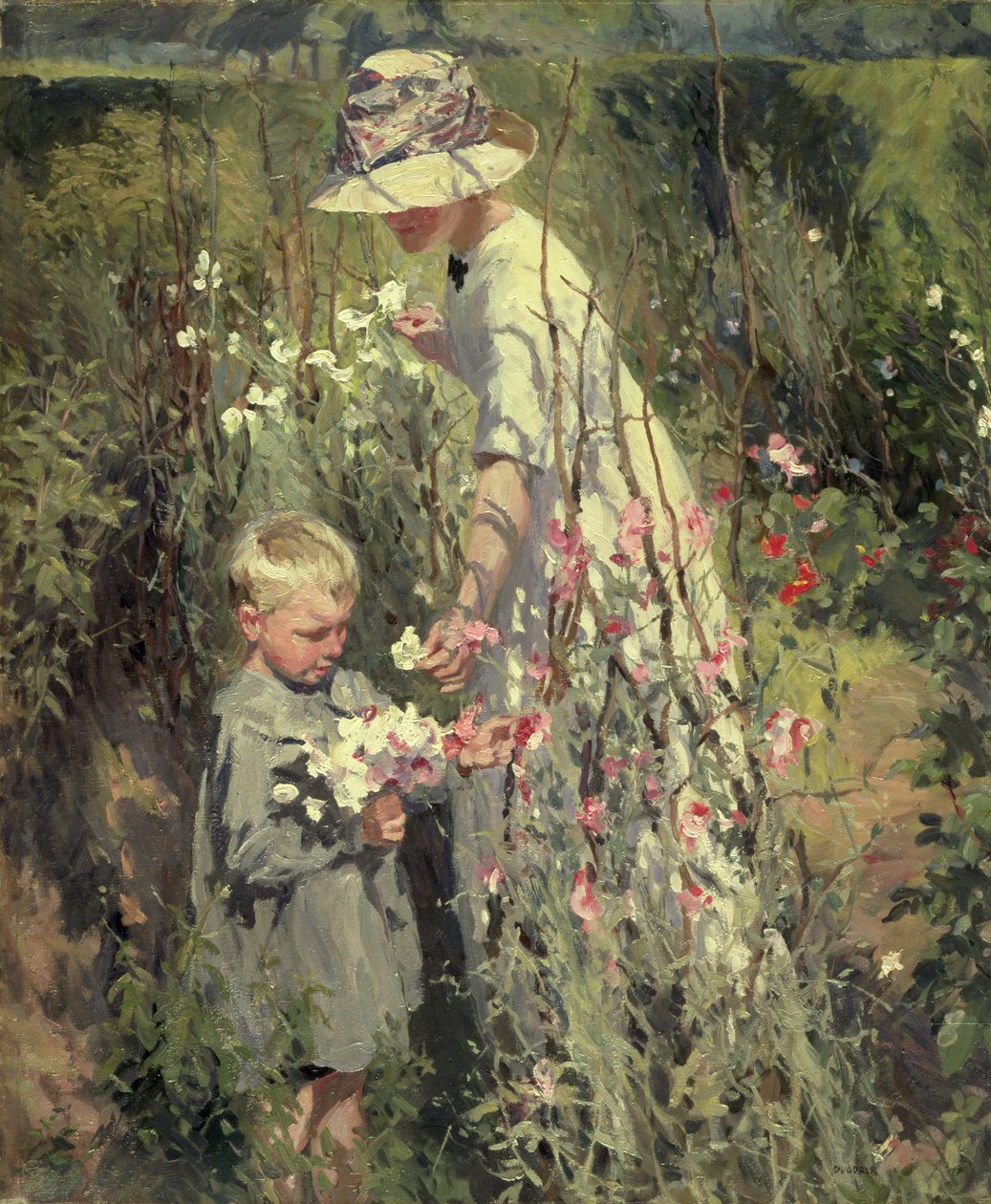 波斯菊，1912 年出版（布面油画） 作者 托马斯·坎特雷尔·杜格代尔