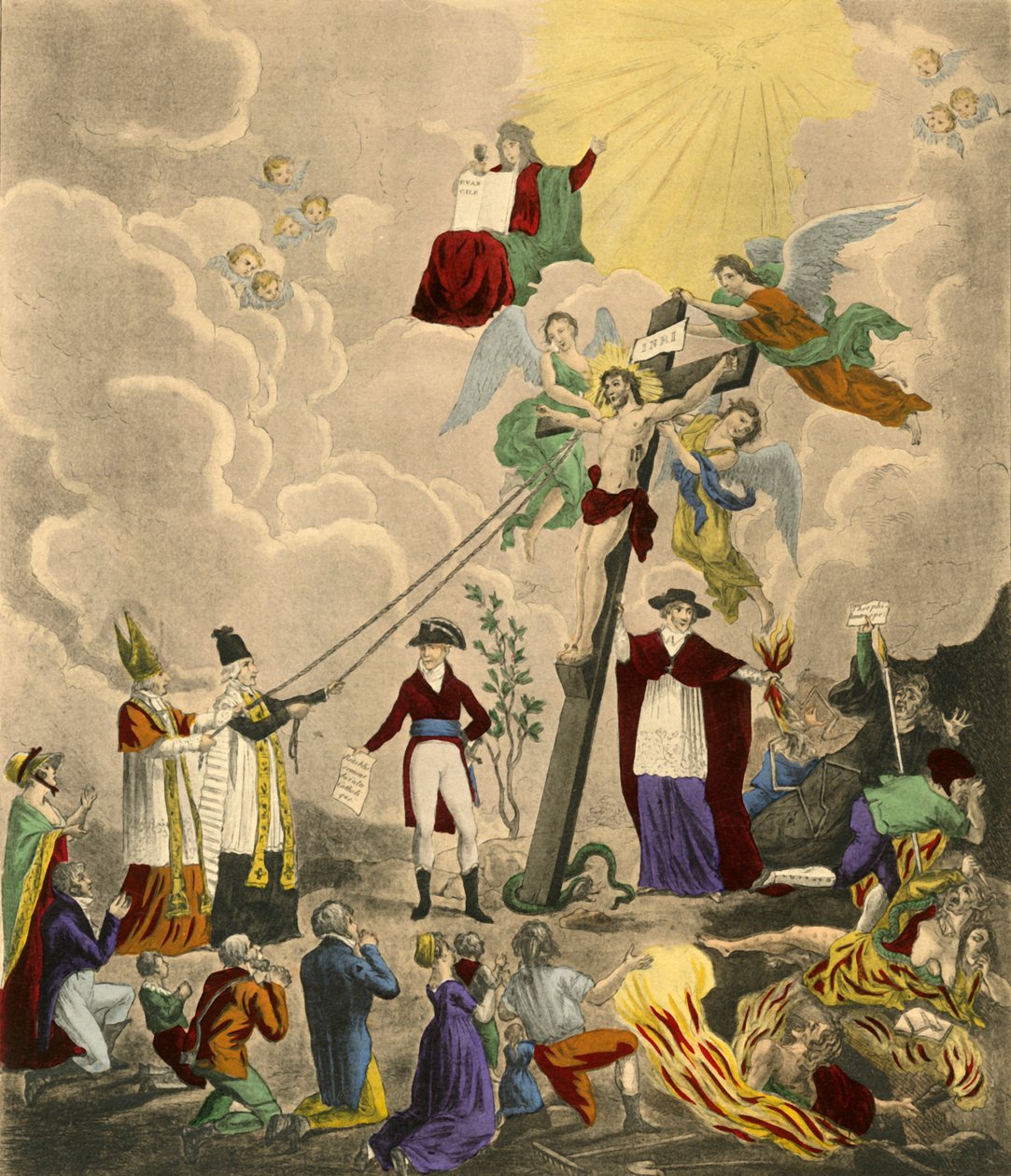 恢复天主教礼拜"，1802年，1921年。 作者 托马斯·查尔斯·诺德