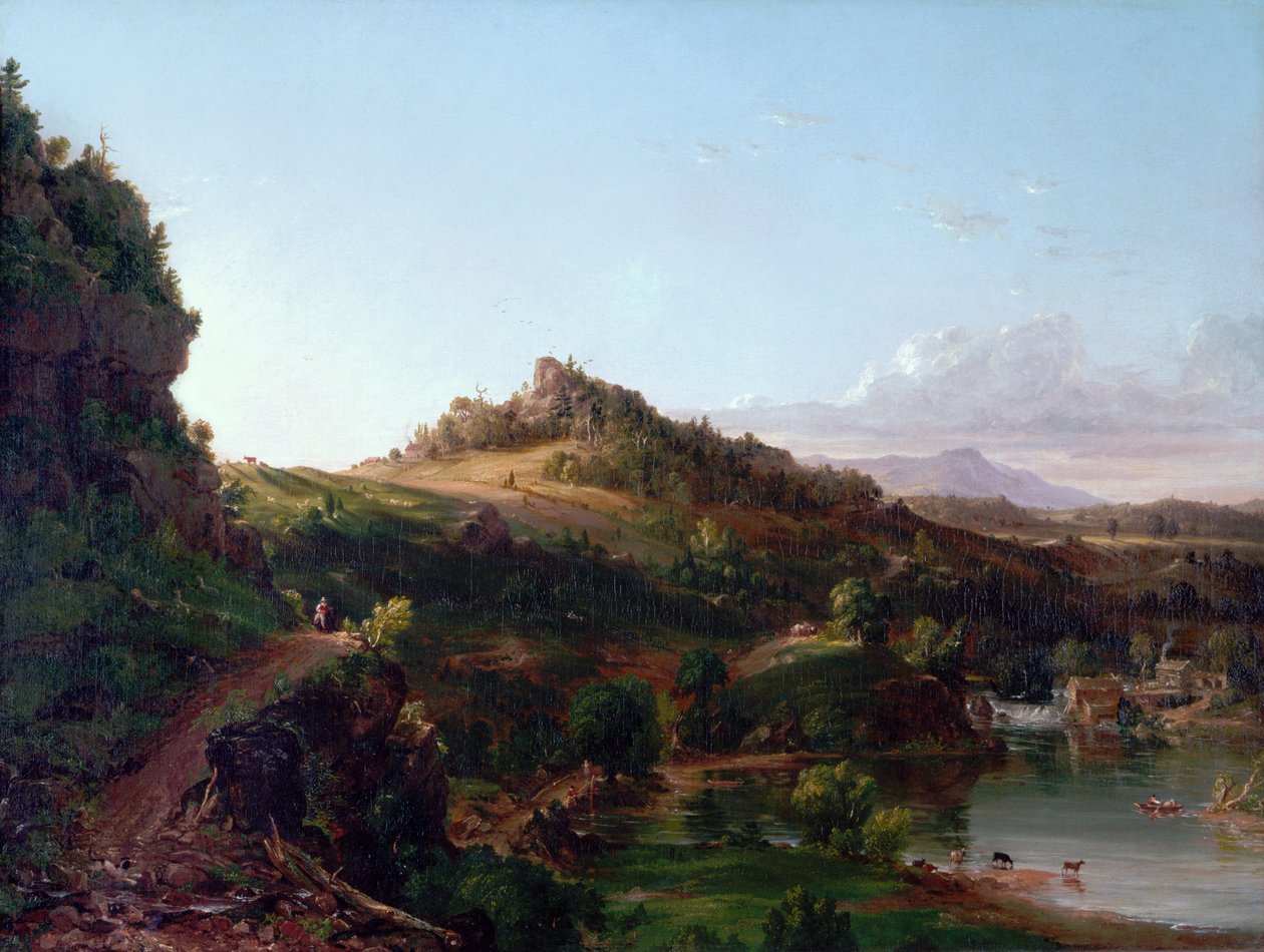 卡茨基尔风景，约 1833 年（布面油画） 作者 托马斯·科尔