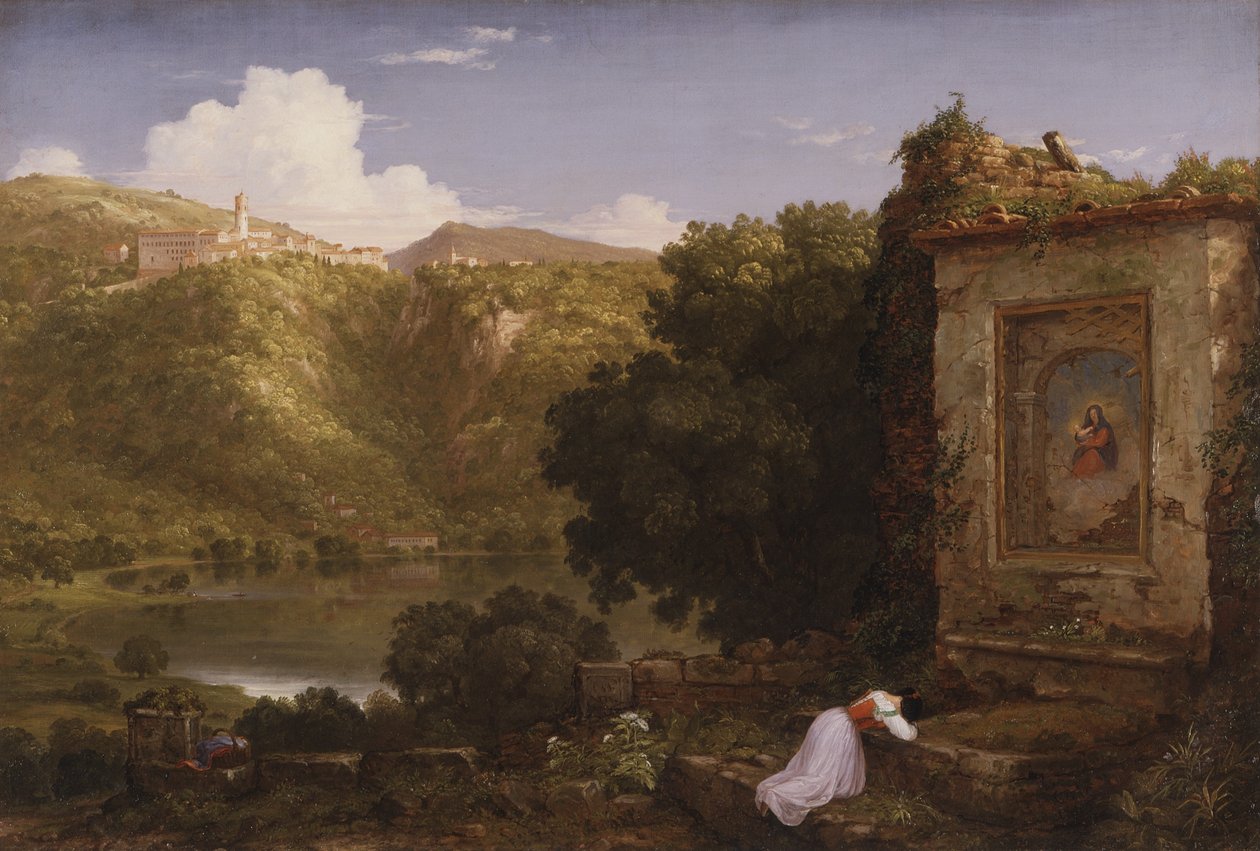Il Penseroso，1845 作者 托马斯·科尔