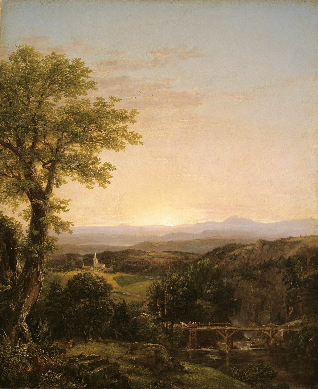 新英格兰风景》，1839年。 作者 托马斯·科尔