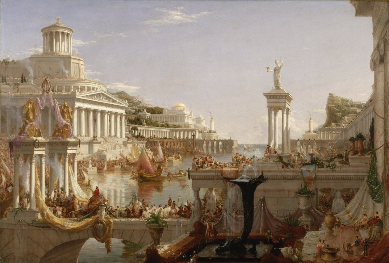 帝国的历程：帝国的完善，c.1835-36（布面油画） 作者 托马斯·科尔