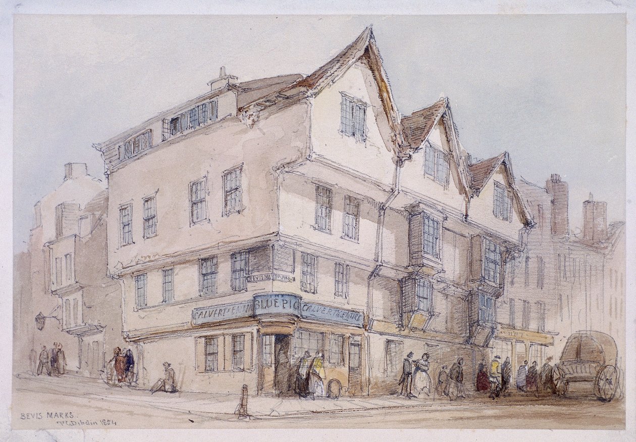 Bevis Marks，伦敦，1854年 作者 托马斯·科尔曼·迪布丁
