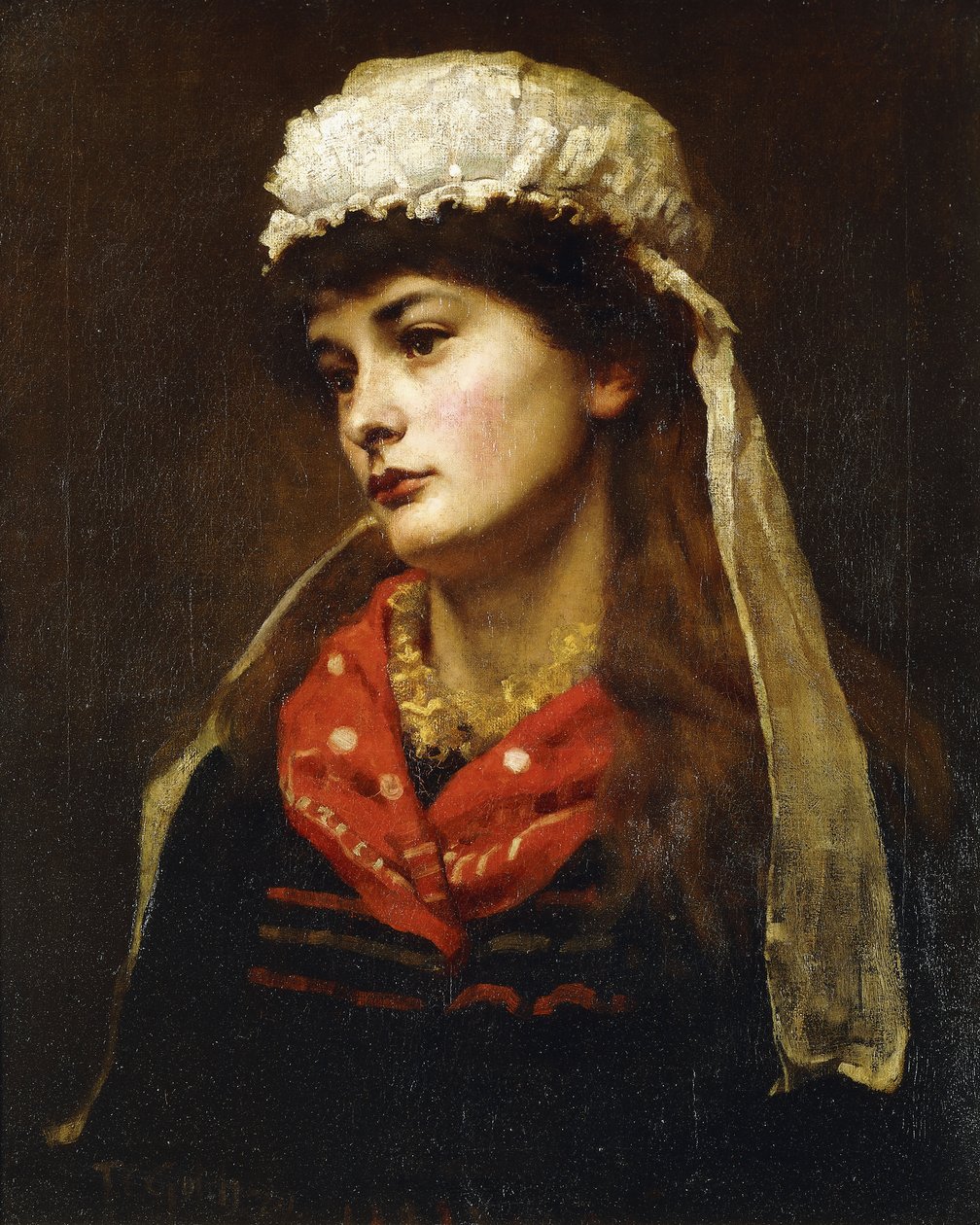 纽林·拉斯（Newlyn Lass），1889年 作者 托马斯·库珀·戈奇