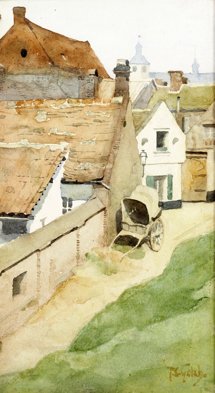 乡村后街，1880年 作者 托马斯·库珀·戈奇