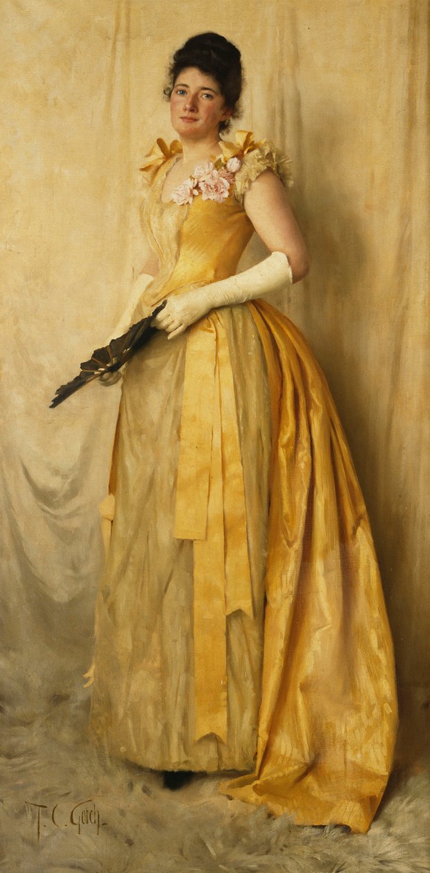 黄金夫人-夫人的画像，约1891年 作者 托马斯·库珀·戈奇