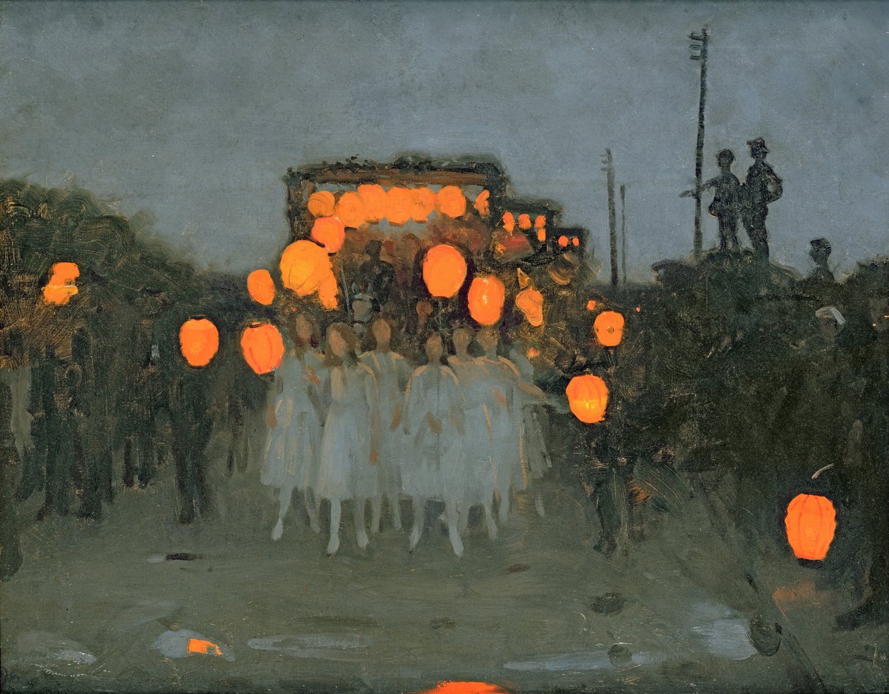 元宵节游行c.1918 作者 托马斯·库珀·戈奇