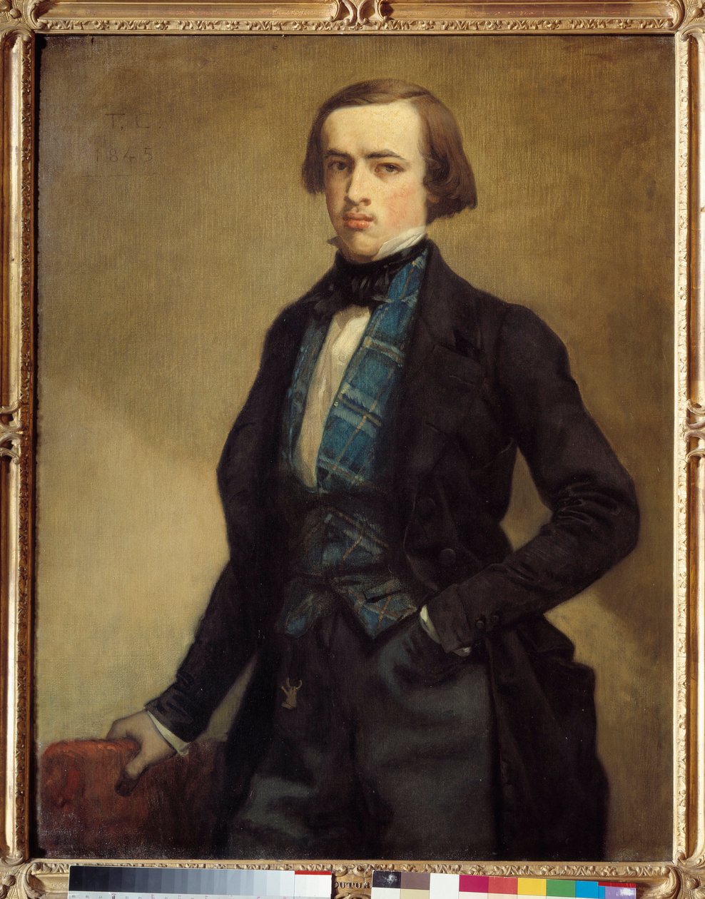 阿道夫·莫罗 (1800-1859) 的父亲艾蒂安·莫罗-奈拉顿 (Moreau Nelaton) 的肖像 托马斯·库图尔 (1815-1879) 作画 1,16 X 0,89 米 作者 托马斯·库蒂（Thomas Couture）