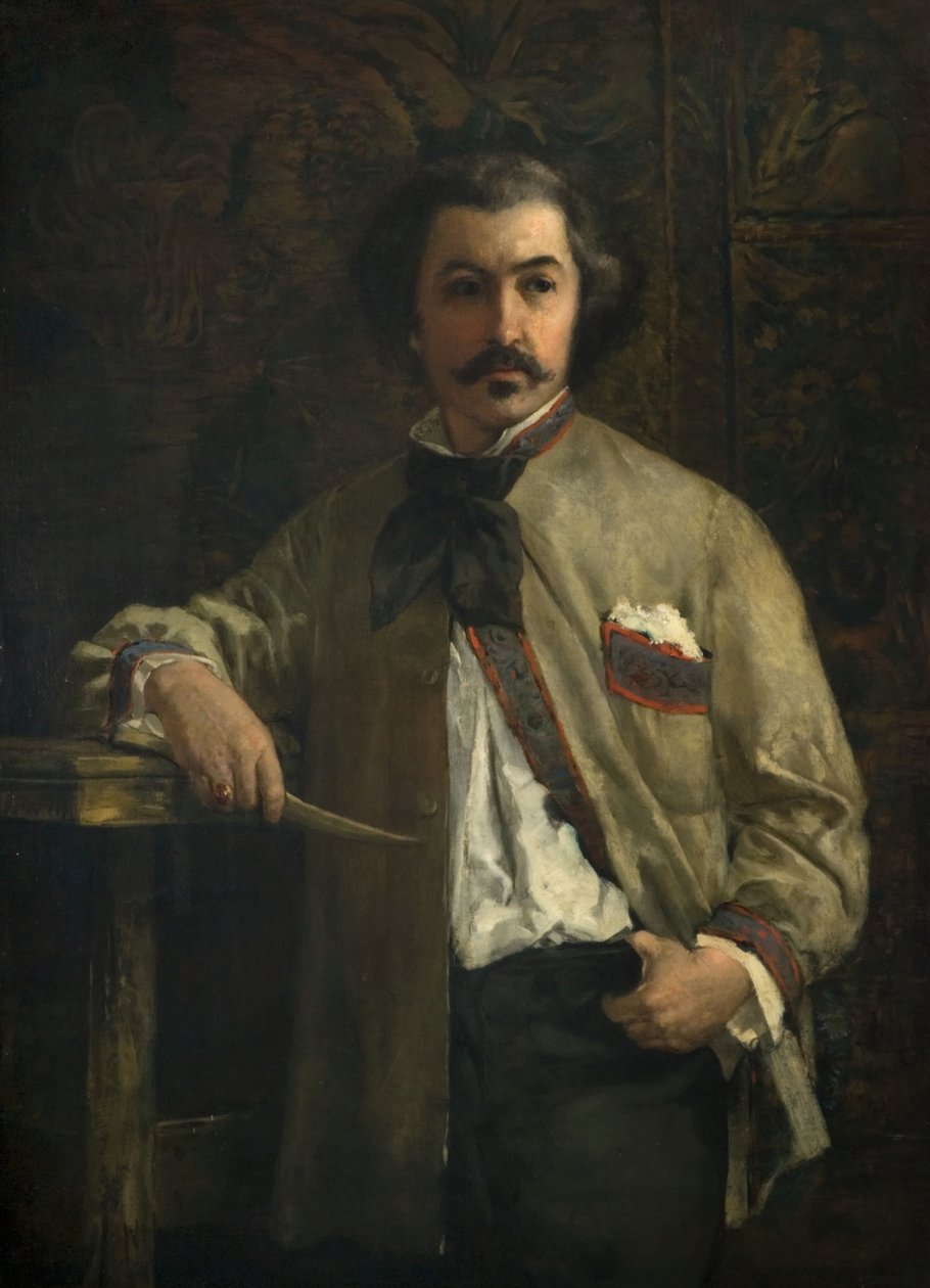安托万-埃特克斯1808-88年的肖像，1855年。 作者 托马斯·库蒂（Thomas Couture）