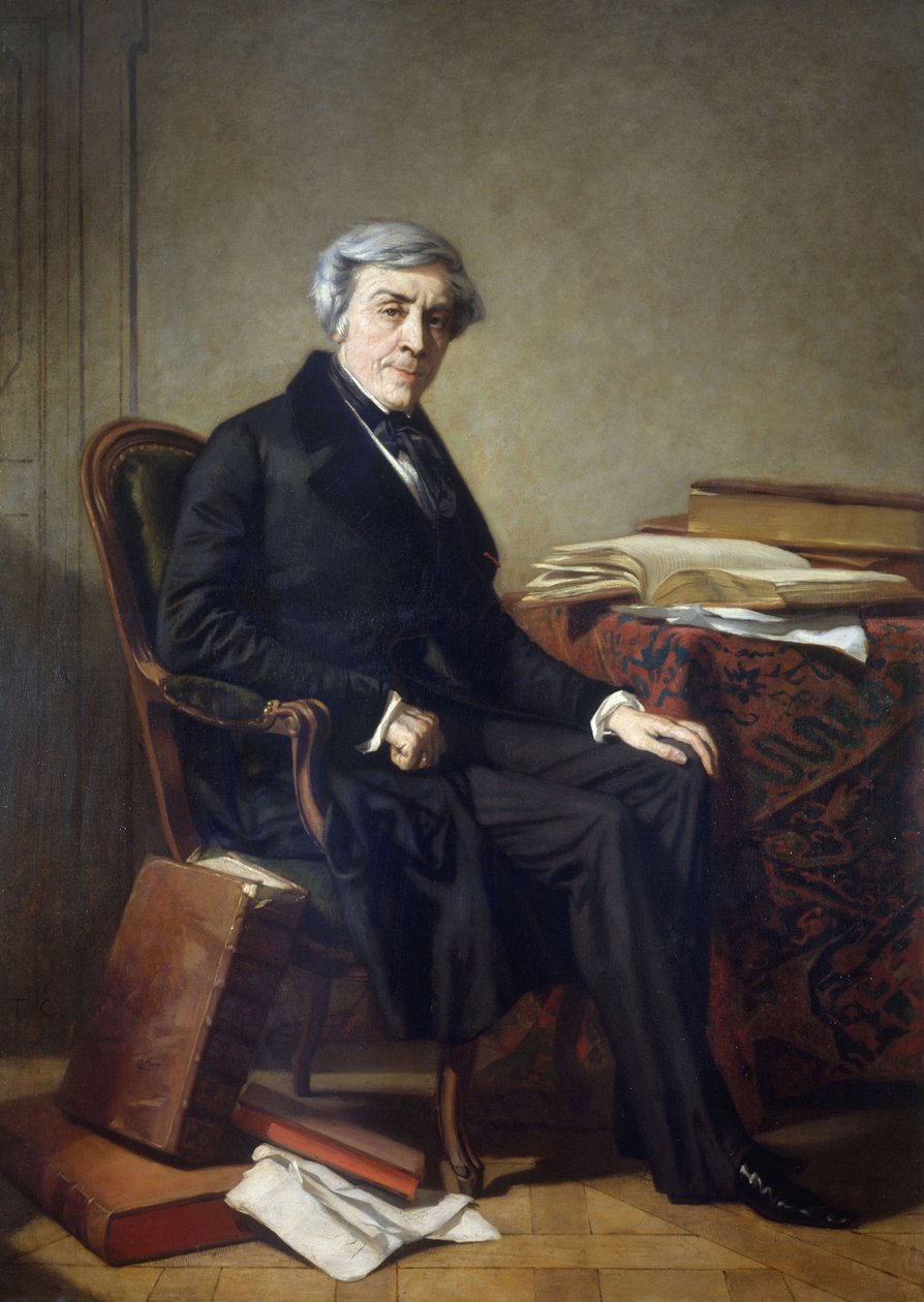 朱尔斯-米歇尔的肖像，1798-1874年，约1865年。 作者 托马斯·库蒂（Thomas Couture）