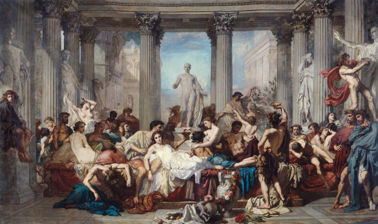 ad废的罗马人，1847年。 作者 托马斯·库蒂（Thomas Couture）