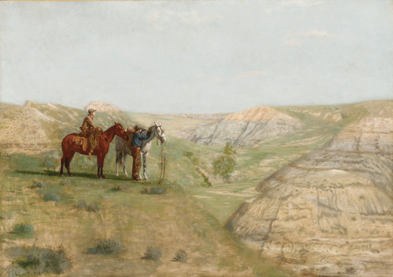 荒地牛仔，1888年 作者 托马斯·考珀思韦特·埃金斯